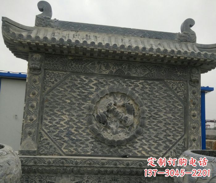 北京园林景观仿古石雕影壁