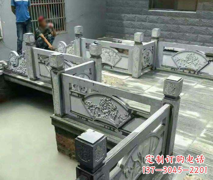 北京园林景观仿古石浮雕栏板 (4)