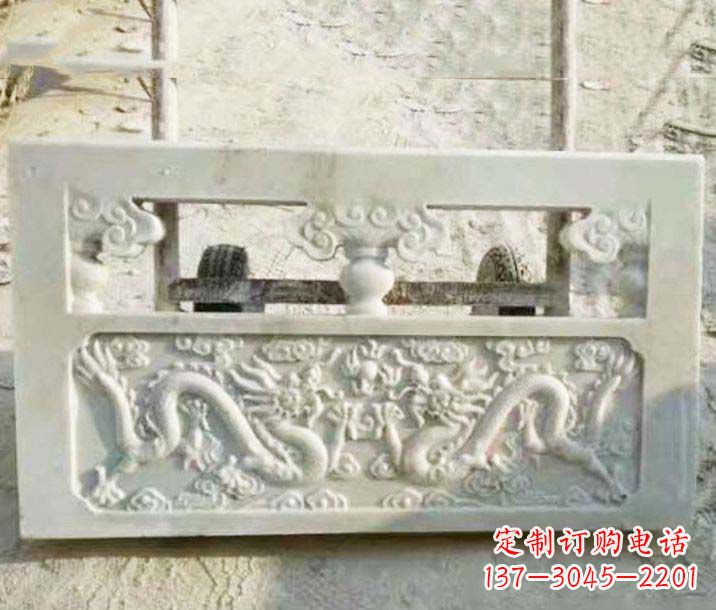 北京园林石浮雕栏板景观石雕