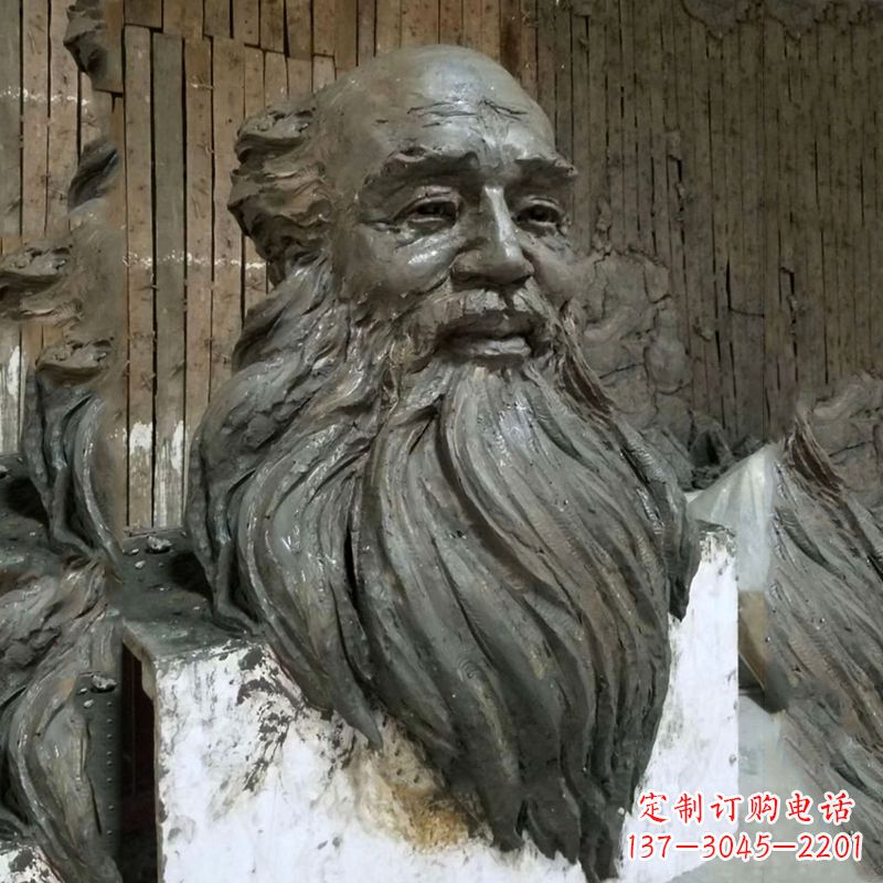 北京张大千头像雕塑泥稿