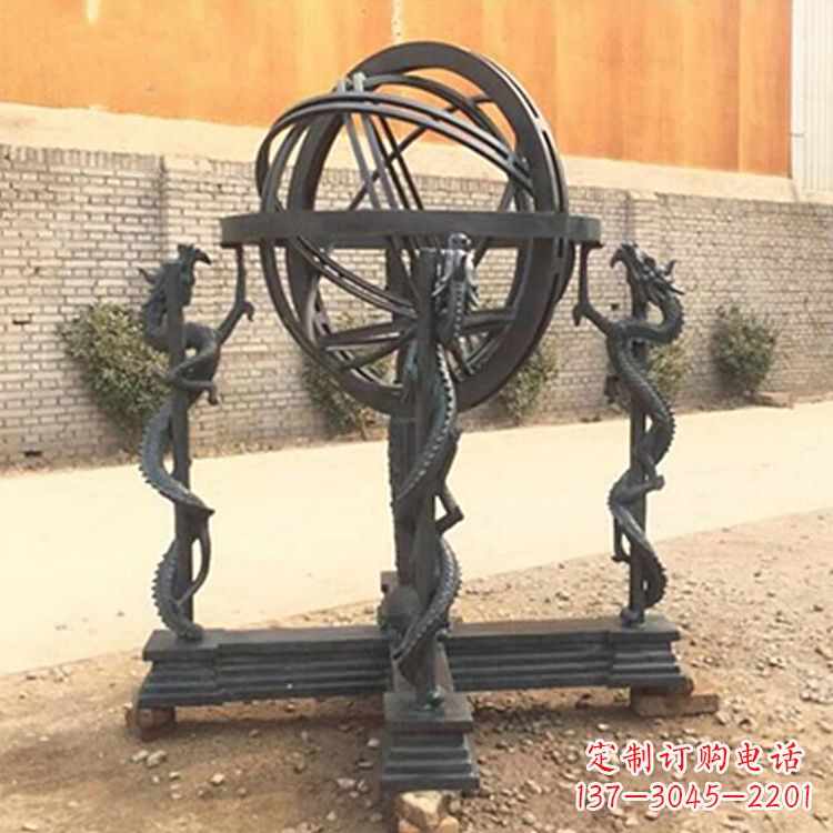 北京张衡天体仪浑天仪雕塑摆件