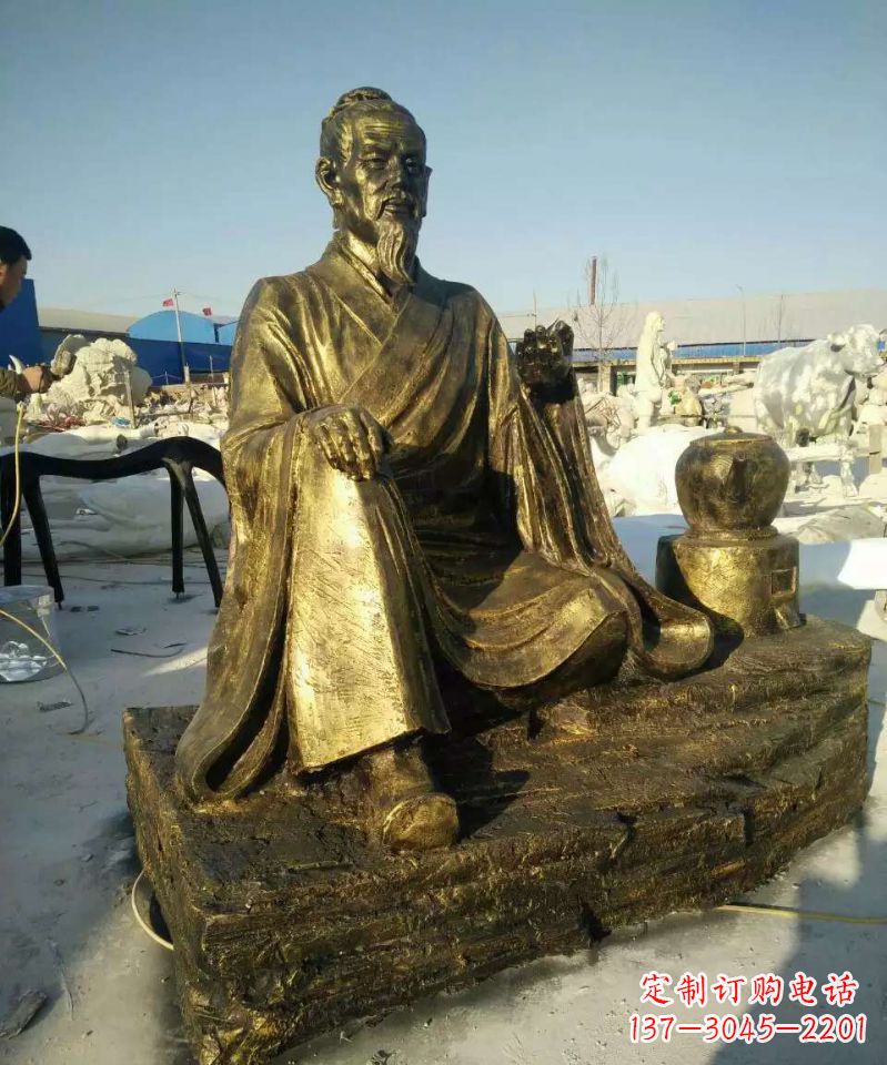 北京张仲景人物铜雕