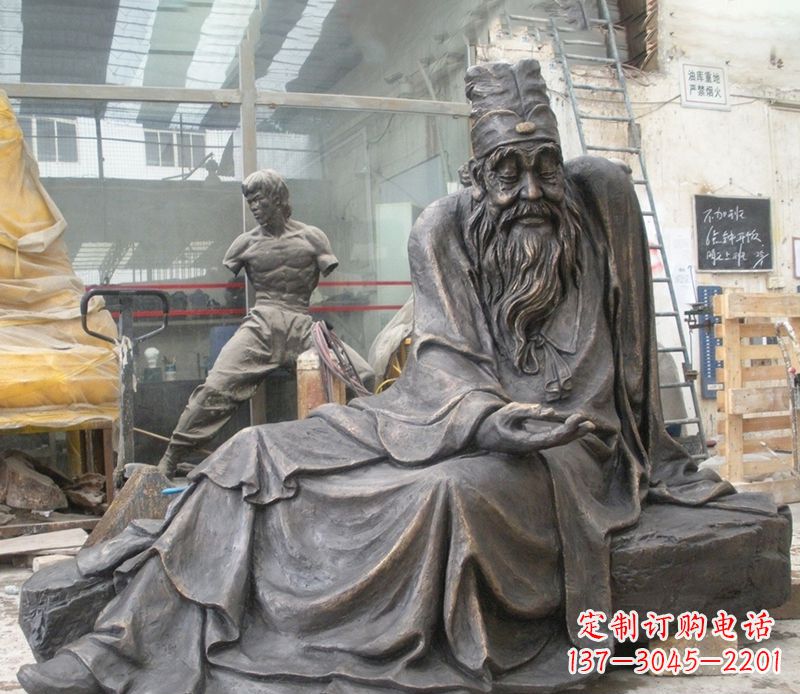 北京张仲景铜雕