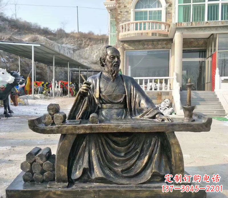 北京张仲景铜公园雕