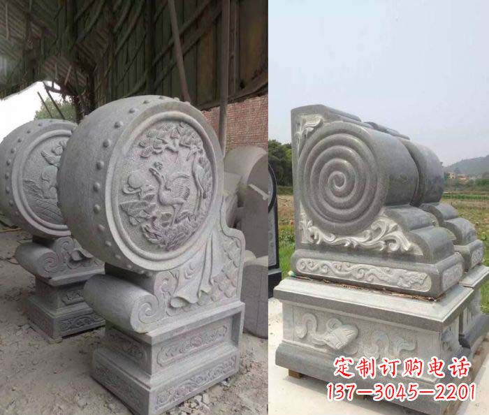 北京招财抱鼓石大理石门墩