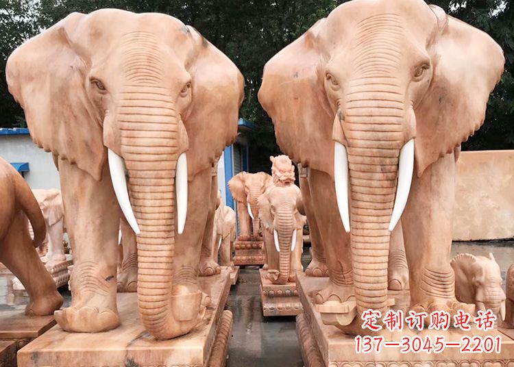 北京招财大象石雕