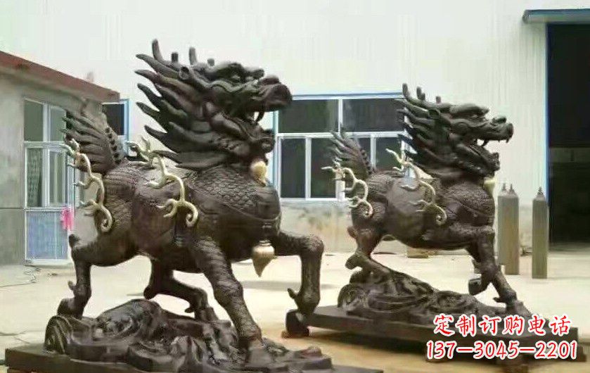 北京招财进宝铜麒麟