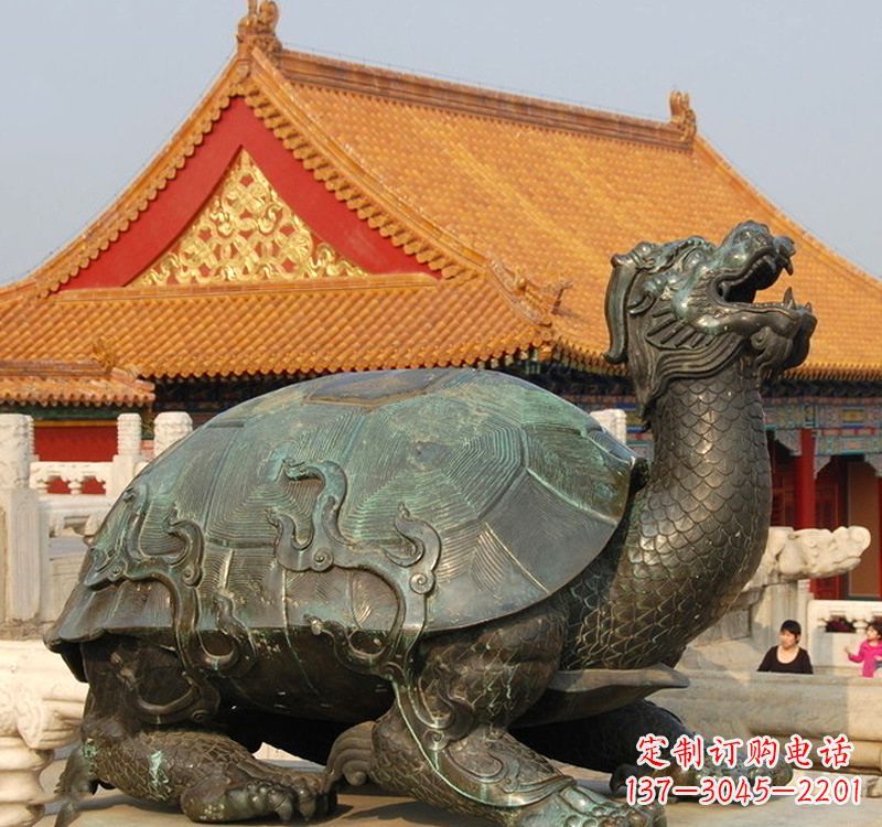 北京招财龙龟铜雕塑