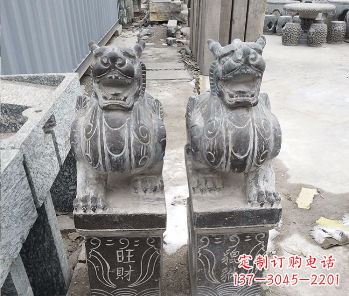 北京招财神兽貔貅石雕 (2)