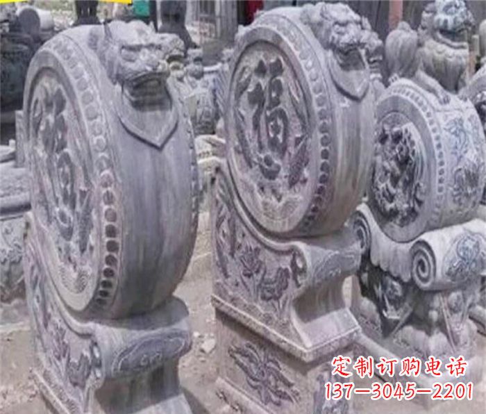 北京招财石门墩仿古抱鼓石