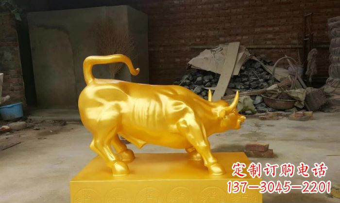 北京招财铜牛雕塑 (2)