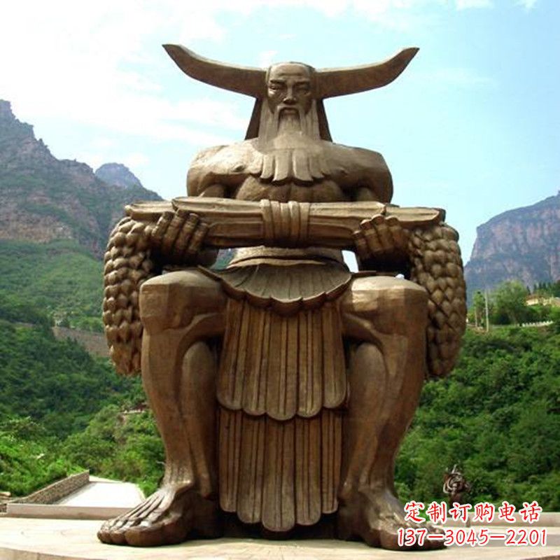 北京中华民族人文初祖五榖神农大帝大型景观雕塑