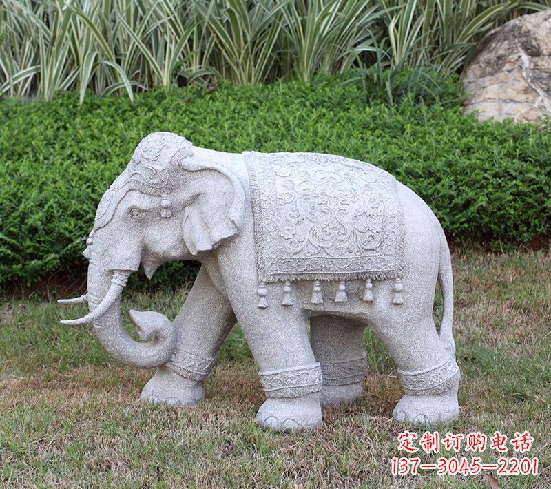 北京中式石雕大象