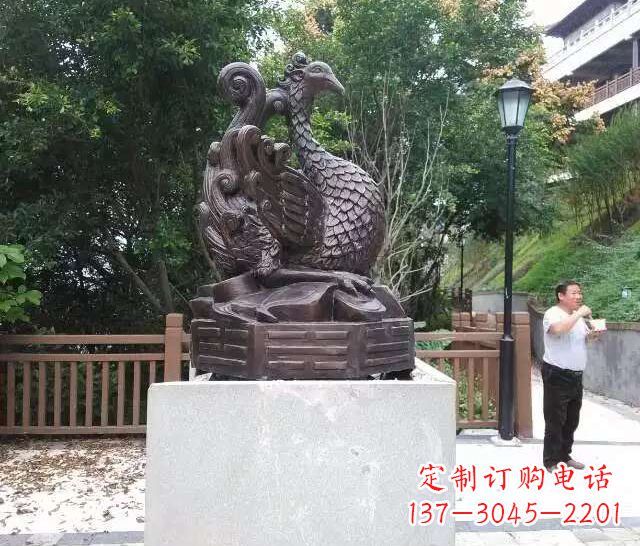 北京朱雀神兽雕塑