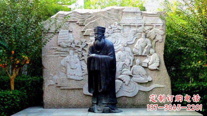 北京朱熹古代名人铜雕_2