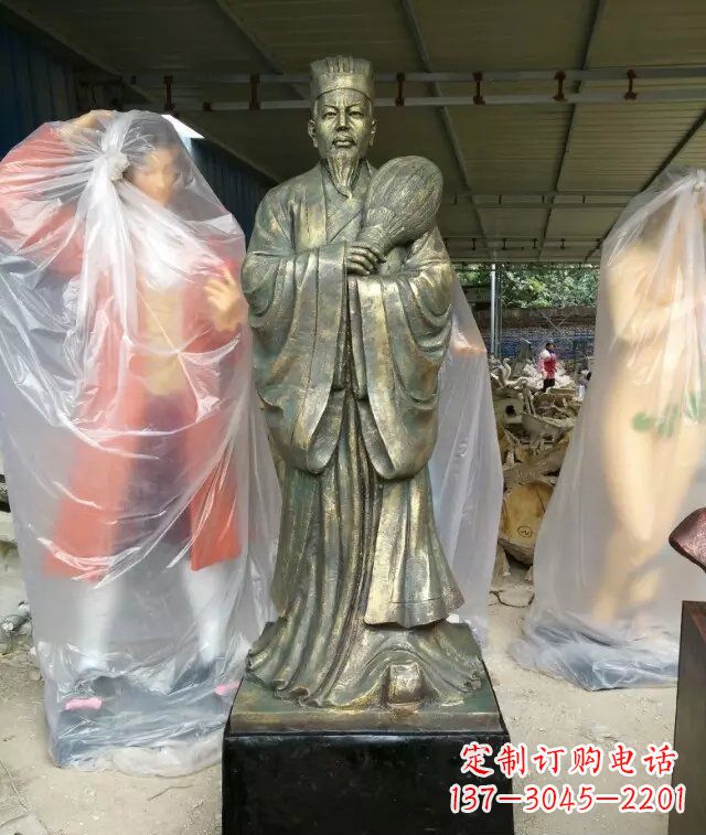 北京诸葛亮古代人物铜雕