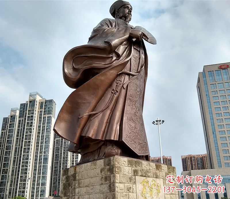 北京诸葛亮人物铜雕