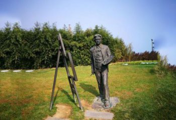 北京徐悲鸿城市雕塑公园铜雕像