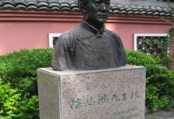 北京徐悲鸿铜雕半身像雕塑