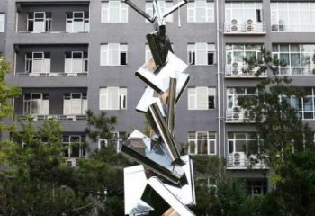 北京学校不锈钢书籍景观雕塑