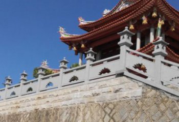 北京园林景观大理石镂空莲花石栏板