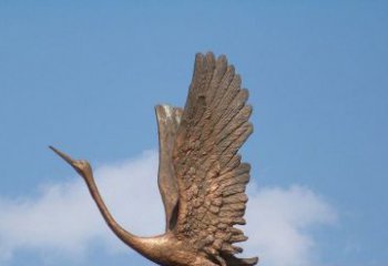 北京展翅高飞的仙鹤动物铜雕