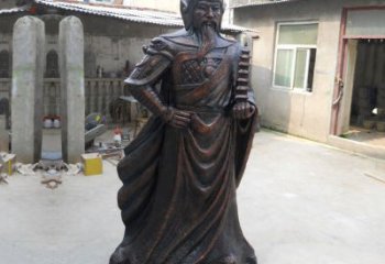 北京战神托塔天王李靖铸铜雕塑
