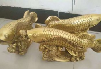 北京招财金龙鱼雕塑 