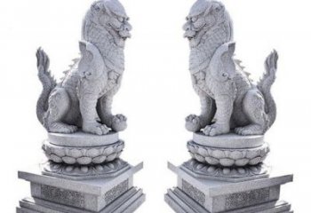 北京招财神兽麒麟石雕