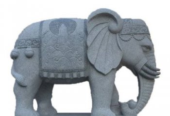 北京招财元宝大象石雕