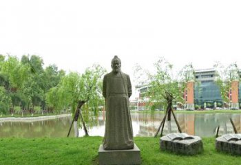 北京中国古代杰出的法医学家石雕宋慈雕塑像