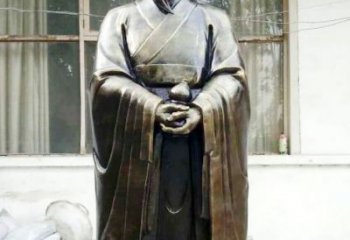 北京中国古代名医扁鹊铸铜雕像半身像