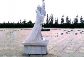 北京中国古代四大美女之王昭君广场石雕塑