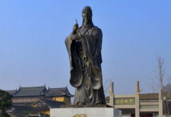 北京中国历史名人元末明初画家诗人倪瓒铜雕塑像