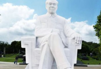 北京朱德坐式伟人石雕