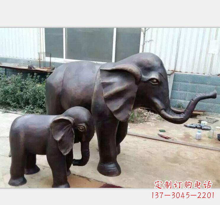 北京铸铜公园大象雕塑