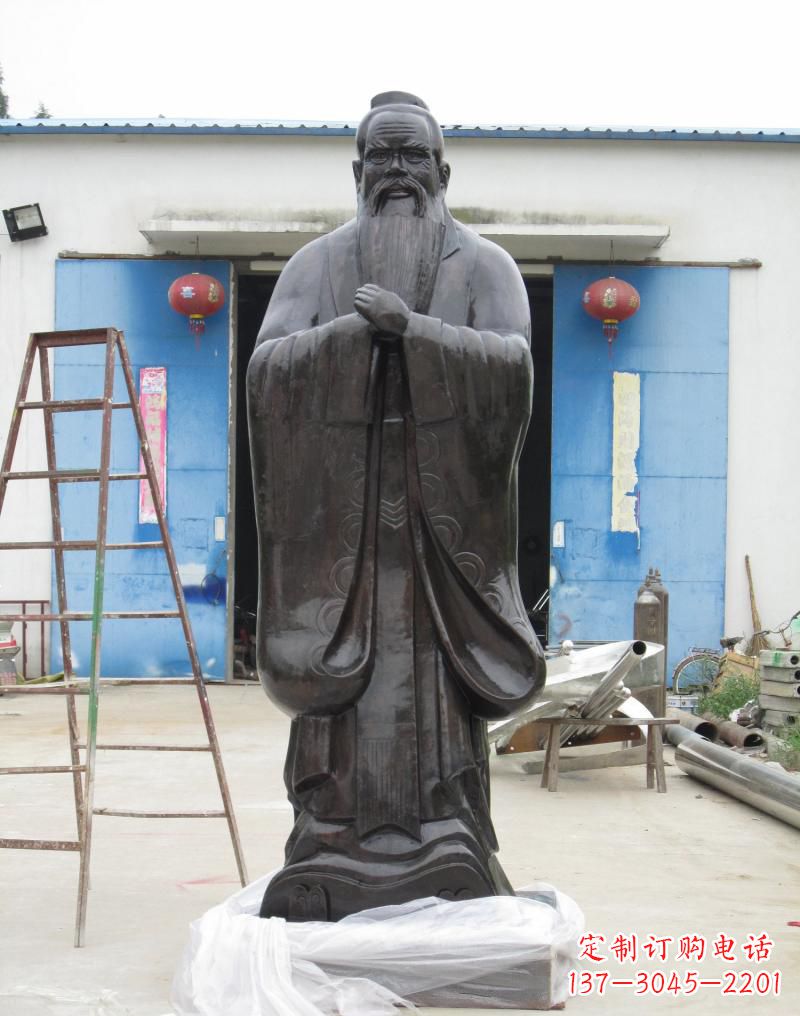 北京铸铜孔子摆件