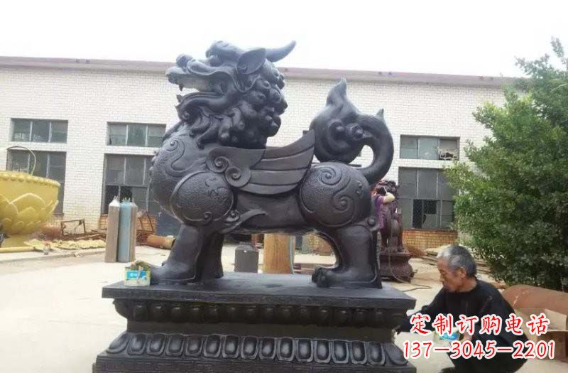 北京铸铜门口貔貅雕塑