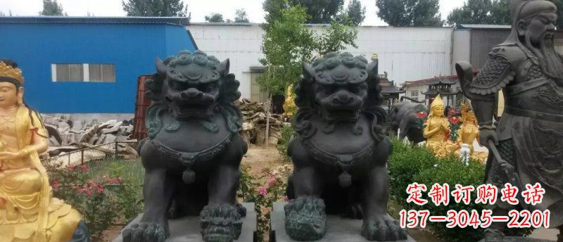 北京铸铜狮子看门狮子铜雕
