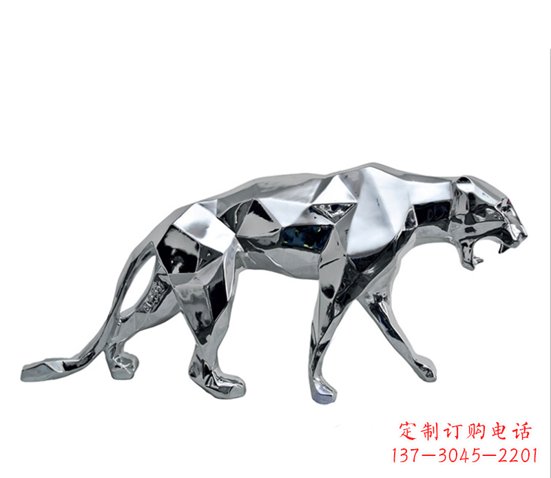 北京豹子雕塑不锈钢