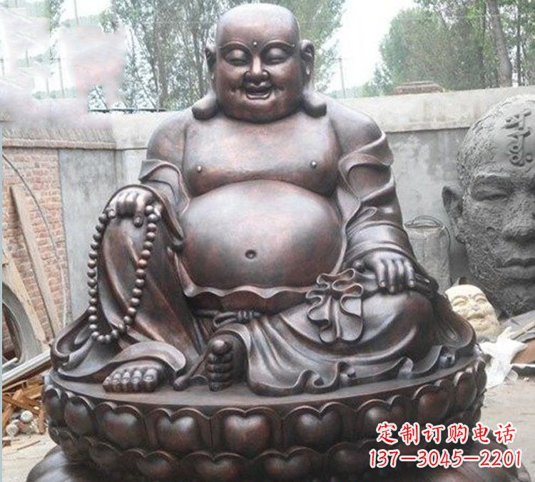 北京宗教庙宇弥勒佛铜雕222