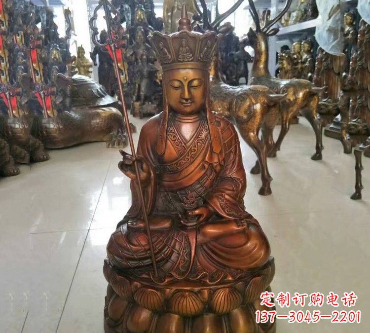 北京坐式地藏菩萨铜雕