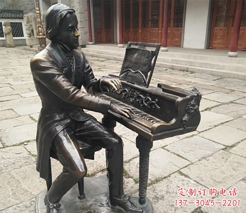 北京铜雕钢琴