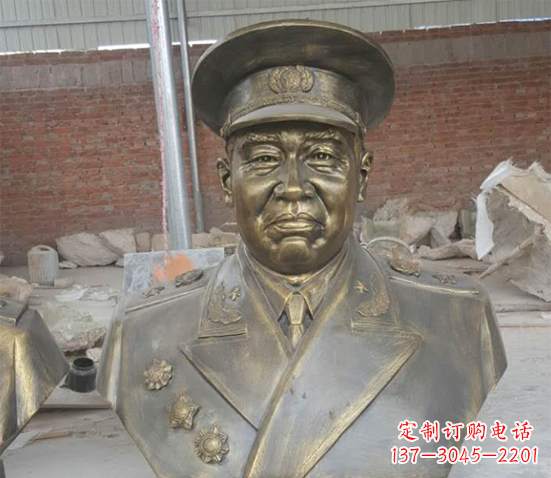 北京朱德半身像铜雕