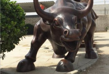 北京铸铜牛雕塑 华尔街铜牛