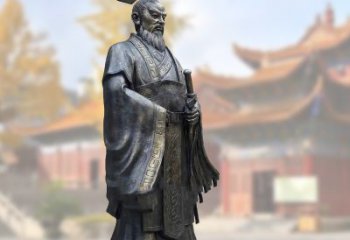北京铸铜秦始皇铜雕塑像