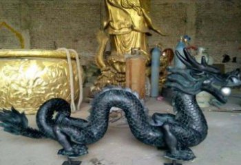 北京铸铜双龙戏珠广场铜雕
