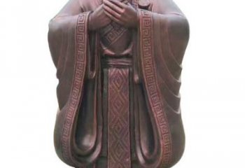 北京紫铜孔子像