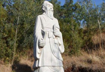 北京祖冲之汉白玉石雕像-公园景区中国古代名人雕塑